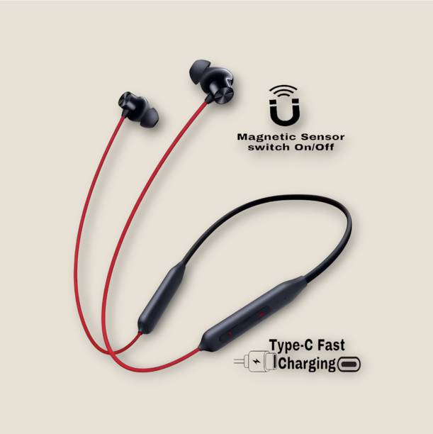 house of common Wireless Neckband, 48Hrs Playtime, Double EQ Mode, Fast Charging_FM Bluetooth & Wired