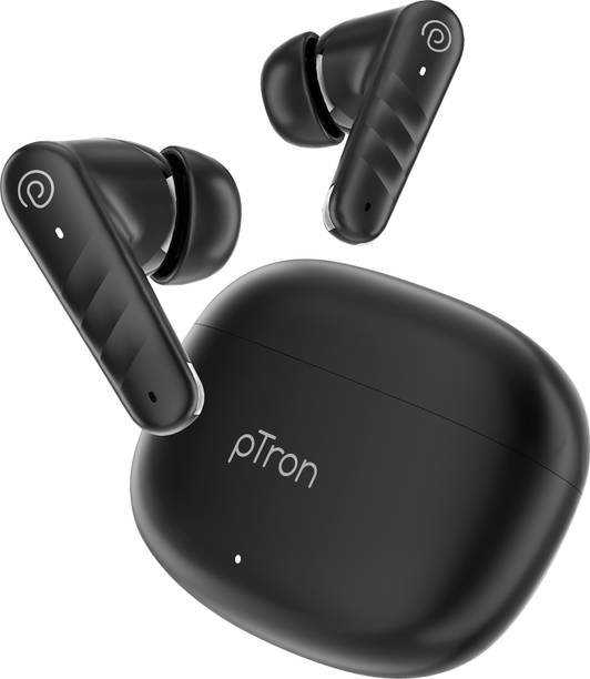 PTron Bassbuds Spark w/ 40Hrs Playtime, HD Calls, 13mm Drivers, Pristine Sound, IPX5 Bluetooth