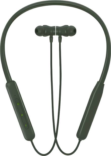 Bxeno Buds Wireless 5 Lite MAGNETIC POWER OFF/ON 48Hr Neckband with Fast Charging ,ENC Bluetooth