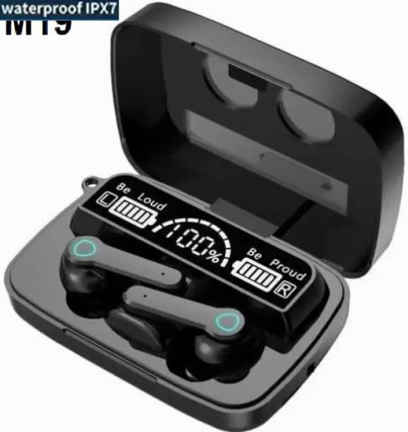 AJFuture M19 LED Display TWS Wireless Earbuds Bluetooth Headset Upto 48H ASAP Charge A431 Bluetooth Headset
