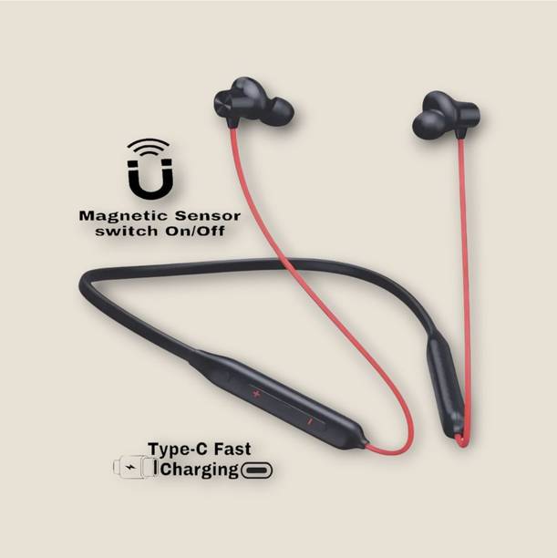SBG Wireless Neckband, 48Hrs Playtime, Double EQ Mode, Fast Charging_KY Bluetooth & Wired