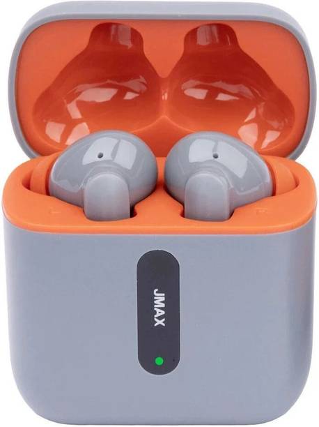 Jmax JM-TW-10 | 35H Non-Stop Music | Crystal Clear Sound| 300mAh Case | 5H Talk Time Bluetooth
