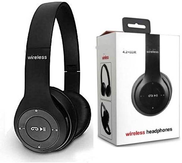 BUFONA Over the Head Earphones Deep Bass, Clear Sound Wireless Sports Headphone Bluetooth