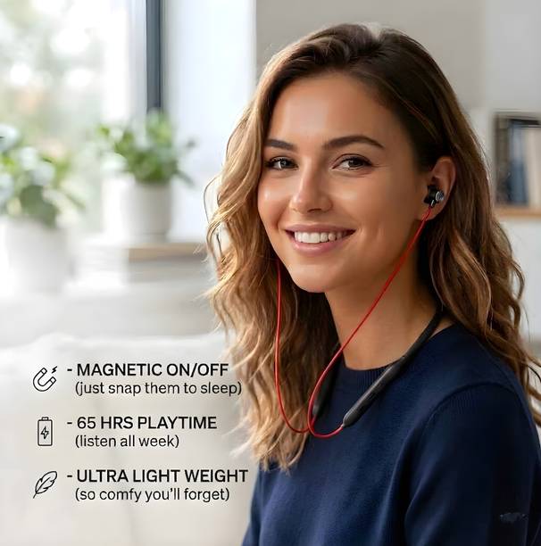 GDS Z2 Bullets Wireless with Fast Charge, 70 Hrs Batery Life, Earphones with mic_HYS Bluetooth & Wired