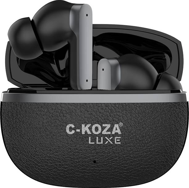 C-KOZA LT-01 Wireless Earbuds, 60H Playtime, ANC & ENC Noise Cancellation, Extra Bass Bluetooth