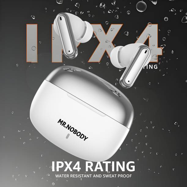 MR.NOBODY Ultrabuds with Latest BT v6.0,40Hr Playtime,13mm Dynamic Drivers,Rich Bass A766 Bluetooth