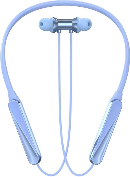 RED WIRED Bluetooth Headphone - 100Hours Playtime Wireless Neckband headphones Earphone-6 Bluetooth Gaming