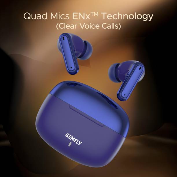 GEMFLY Ultrabuds with Latest BT v6.0,40Hr Playtime,13mm Dynamic Driver,Rich Bass N691 Bluetooth