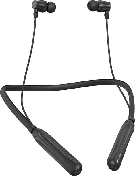 Aroma NB119 Drive Upto 100H Playtime*, Magnetic On/Off, ENC, Voice Changer Neckband Bluetooth