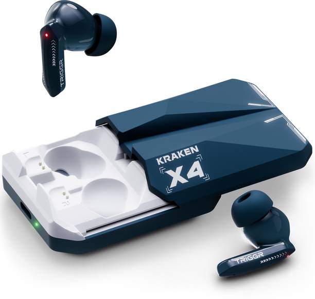 TRIGGR Kraken X4 with 13mm Drivers, 40ms Latency, ENC, 60H Battery, Rubber Finish, v5.4 Bluetooth