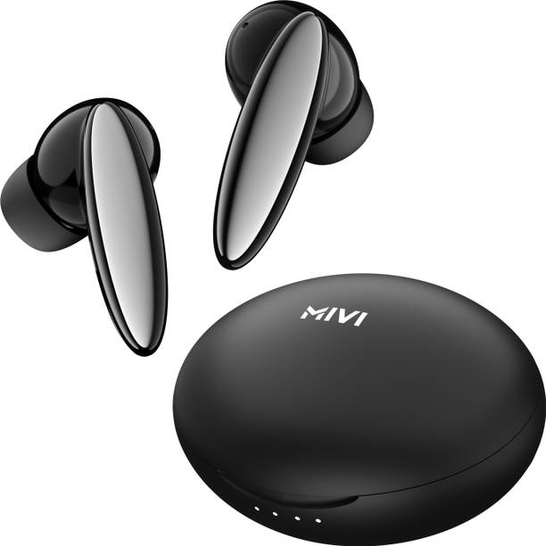 Mivi DuoPods Beat ,60 Hours, 13mm Bass, AI-ENC, IPX 4.0, BT v5.3 earbuds Bluetooth