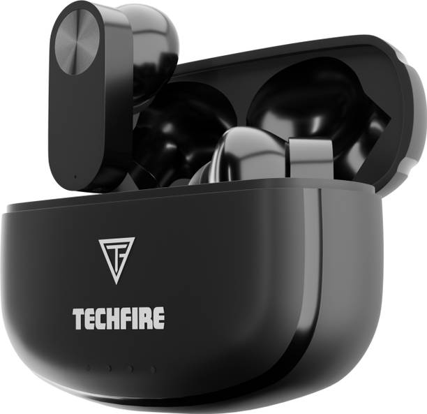 TECHFIRE Alpha Pro TWS Earbuds with 100 HRS Playtime,(50ms Low Latency), Bluetooth v5.3 Bluetooth