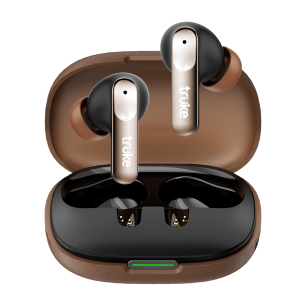 truke Mega 8 70Hr Battery Earbuds w/ 24-bit Spatial Audio, 13mm Bass, Quad Mic ENC Bluetooth