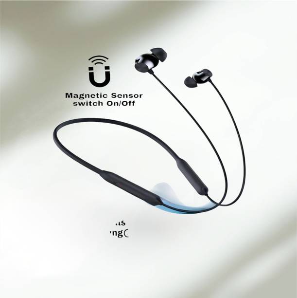 AIZINA Gaming Neckband With 48 Hrs Playtime, ENC, Fast Pairing Earphone_XQ Bluetooth & Wired