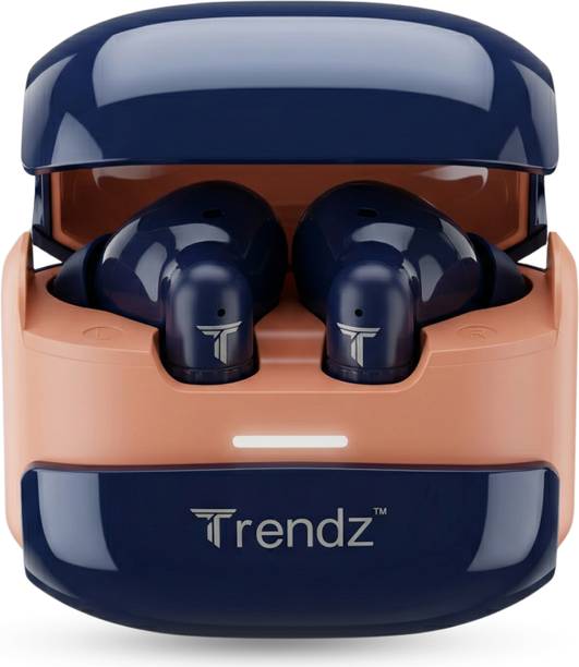 Trendz AeroX WaveBeat+ Premium TWS Earbuds with ANC ENC, 50 Hrs Playback & Gaming Mode Bluetooth