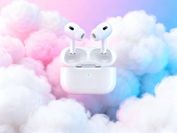 Glowing Galaxy White Pods Earbud Bluetooth A20 Bluetooth