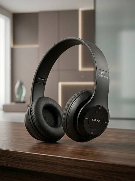 ShreeVistaar Wireless Headset with Built In Mic Soft Ear Cushions Bluetooth