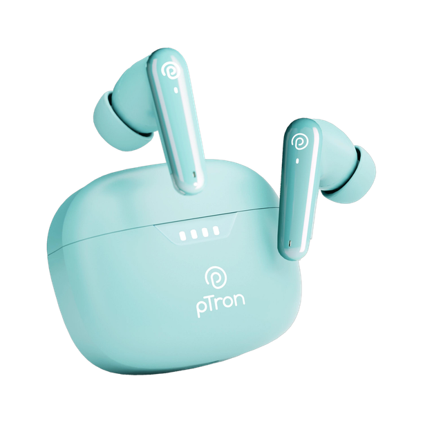 PTron Basspods Tour - AI ENC Calls,45hrs Playback,Pristine Audio, 50ms Low Latency Bluetooth