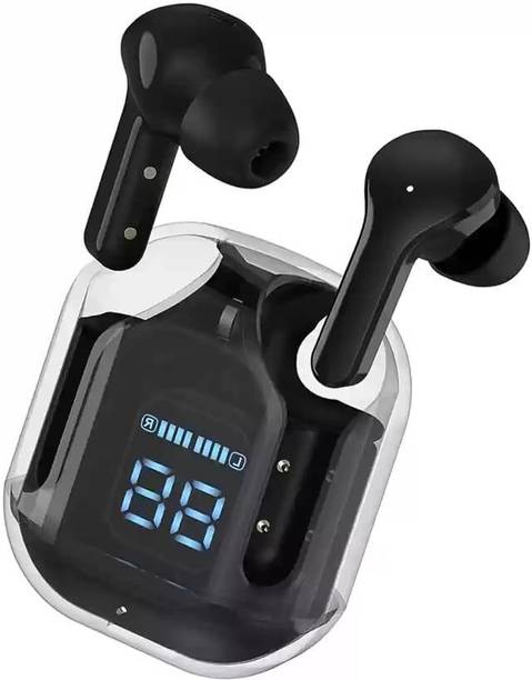 Butee Ultrapods TWS Pro Max | Transparent | 13mm Bass | Sport & Music Bluetooth