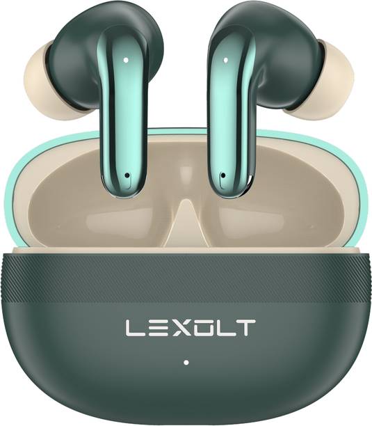 Lexolt AiDops 100 Hour Playback & ENC Fast Charging Rich Bass Bluetooth TWS Earbuds Bluetooth
