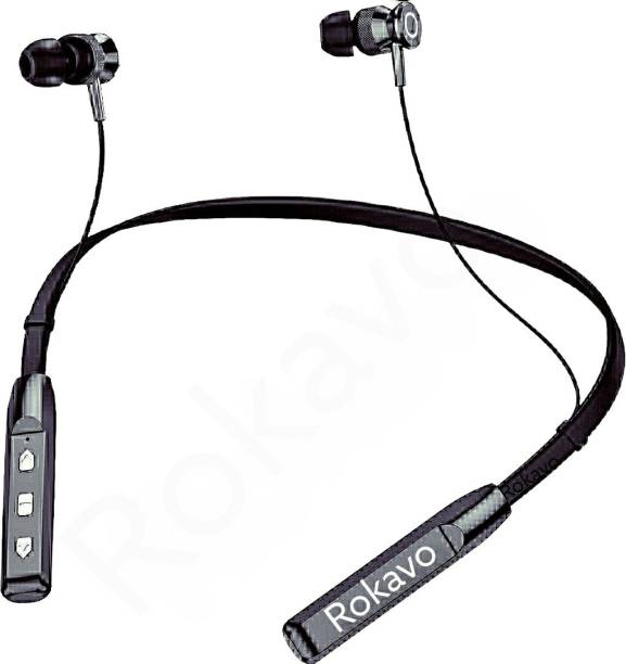 ROKAVO Neckband hi-bass Wireless Bluetooth headphone Bluetooth Headset