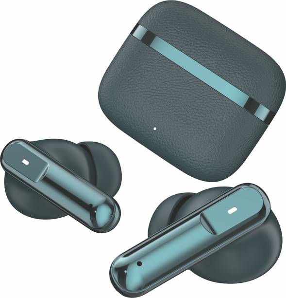 AAMS Airdopes X77, Leather Finish,4Mics ENx,50HRS Playback,13mm Drivers,Fast Charge Bluetooth