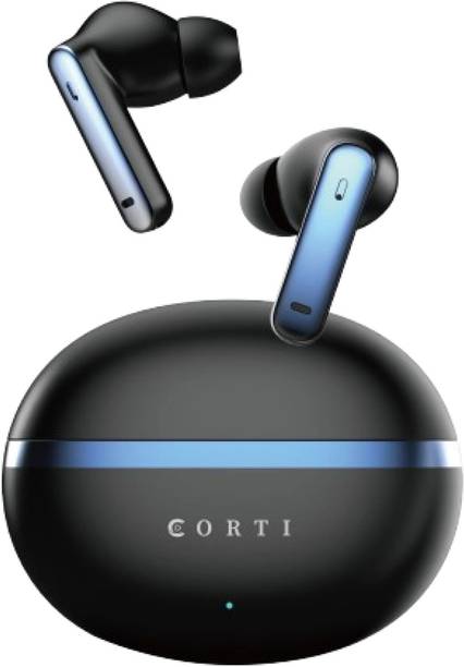 CORTI Eardrum TWS Earbuds | Dual Built-In MIC | ANC And ENC | Up To 40Hrs Battery Bluetooth