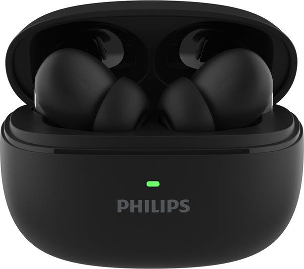 PHILIPS TAT1150BK/94 PremiumIn Ear Earbuds with ANC& ENC,55H Play Time,13mm Drivers,IPX5 Bluetooth