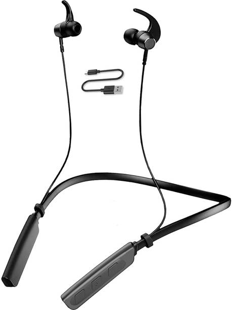IZWI Premium Magnetic Neckband with Mic for Sports, Gym, Travellers, Music Lovers Bluetooth