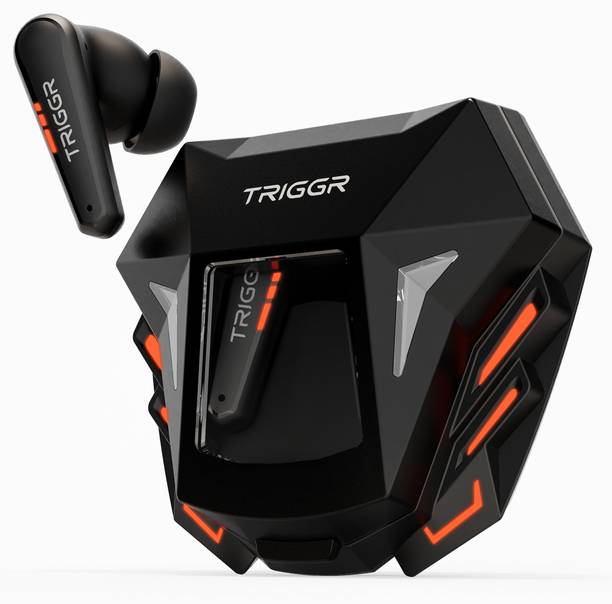 TRIGGR Raptor 30ms Low Latency, Rapid Pairing, 4 Mic ENC, Spaceship Design, 50H Battery Bluetooth