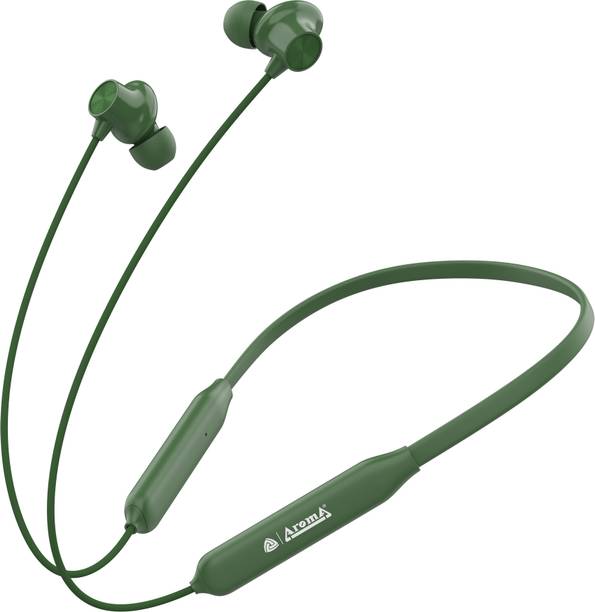 Aroma NB120 Amaze Upto 50 Hours* Playtime, Fast Charging, Dual Pairing Neckband Bluetooth