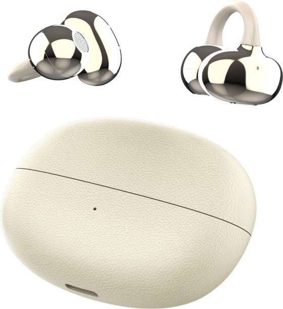 Earkit Wireless Open-Ear Clip-On Earbuds with Deep Bass, 50H Playtime Bluetooth 5.4-1 Bluetooth Gaming