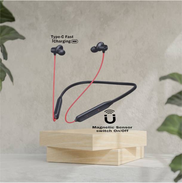 AIZINA 58 Hours Playtime Bluetooth Wireless Neckband Headphones Earphone_4Z Bluetooth & Wired