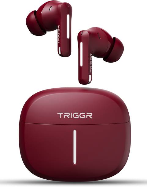 TRIGGR Luma One with Dual Pairing, 4-Mic ENC, 50H Battery, Ambient LED, Rubber Grip Bluetooth