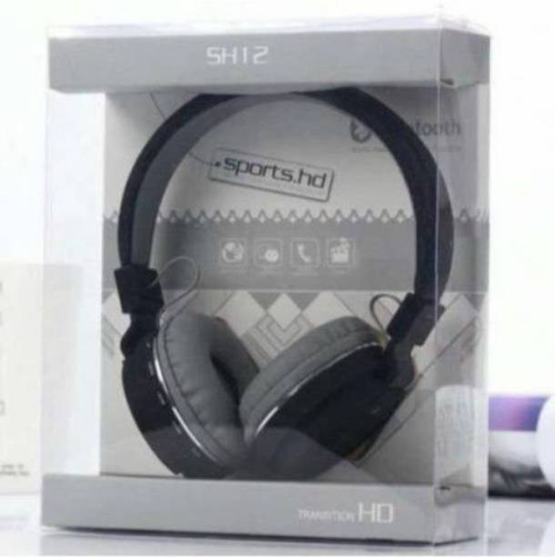 YAROH E20_SH-12 Wireless Bluetooth Over the Ear Headphone with Mic Bluetooth