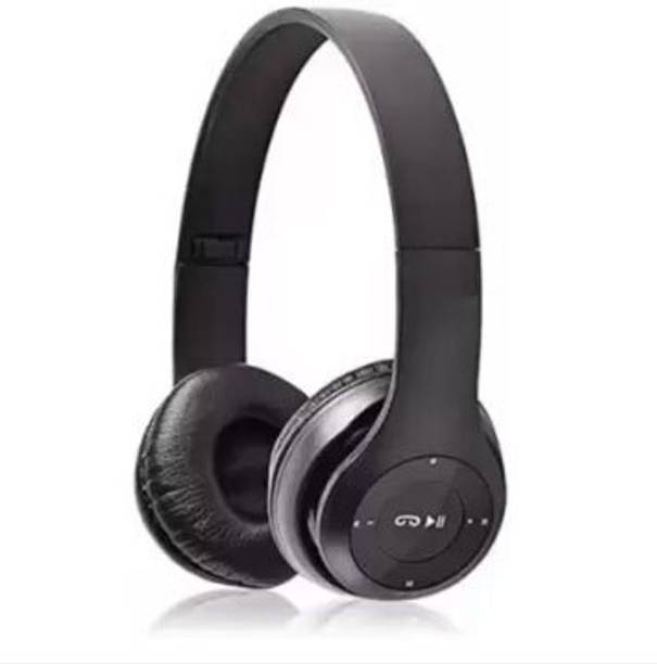 RECTITUDE P-47 Headphone Bluetooth, FM Radio, USB, Micro SD Card with mic Bluetooth & Wired