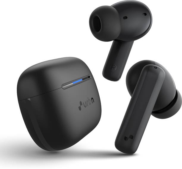 URBN Active Noise Cancellation Earbuds with Quad Mic, 60H Playtime Bluetooth