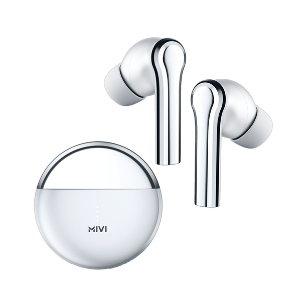 Mivi DuoPods i5 TWS,Metallic Finish,13mm Bass,50H Playtime,BT v5.3 Earbuds and more Bluetooth