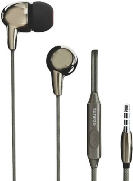 Tunez H115 Wired Earphones with Mic,1.2-meter long cord,3.5mm jack connector Wired