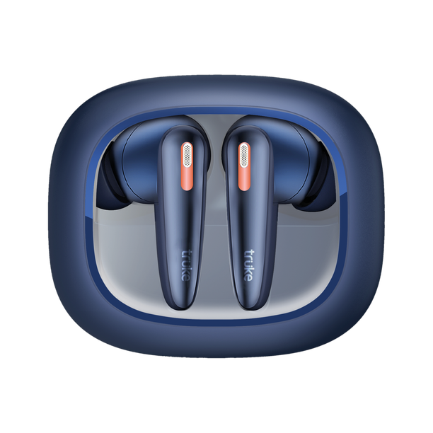 truke Crystal Bass earbuds with 13mm Drivers, Made in India, 70Hrs Playtime, 4-Mic ENC Bluetooth