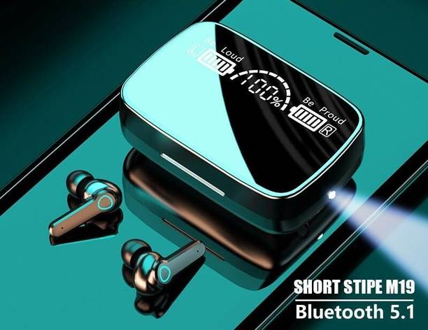 Jeevan jyoti agency M19 Earbuds/buds 5.1 Earbuds with 280H Playtime, Headphones Bluetooth Gaming Bluetooth