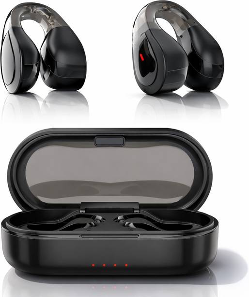 VEHOP Q60 OWS Open Ear Wireless Earbuds, ENC Mic for Calls, Designed for Sports, Gym, Bluetooth