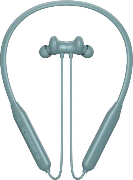 Bxeno Bullets Wireless C2- MAGNETIC POWER OFF/ON 48Hr Playtime Headphone Neckband (GN) Bluetooth