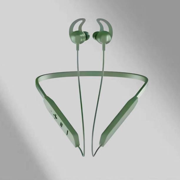 PARADISEECOM Bluetooth Headset Neckband with mic BT-Max 30H Playtime & Calling VibrationP313 Bluetooth