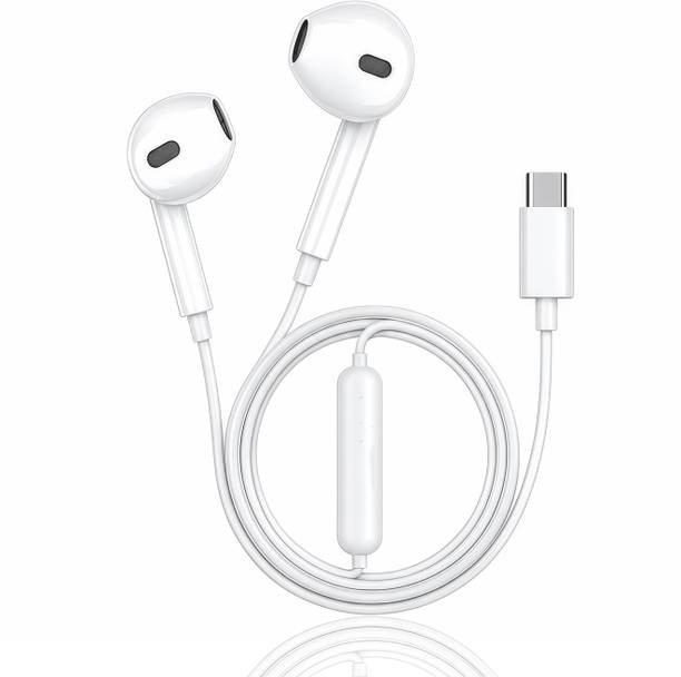 Flex Gold Type-C Earphone Control Headphone with Microphone, In-Ear Wired