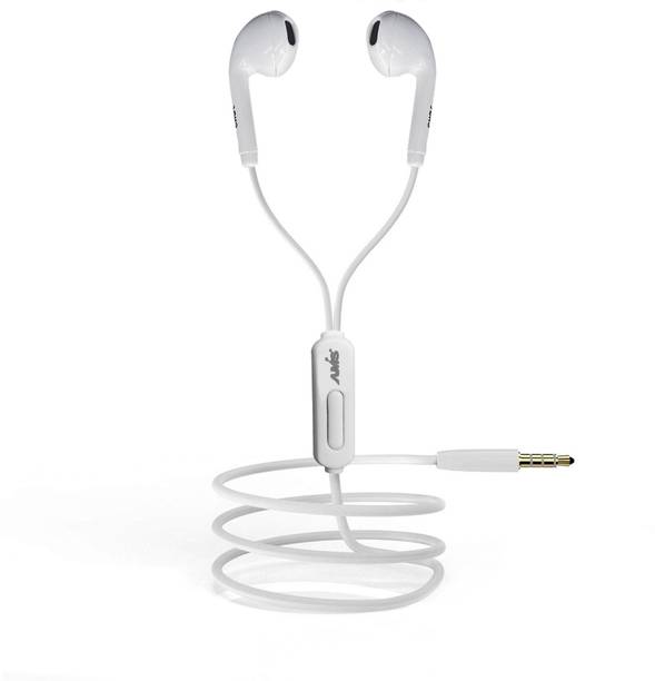 AAMS A133 in-Ear Wired Earphone with Mic, HD Rich Sound with High Bass, Premium Look Wired