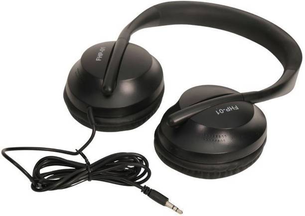 Flaxzy 3.5mm Stereo Wired Headphone Without Mic 40mm Driver Heavy Bass Surrounding Wired without Mic