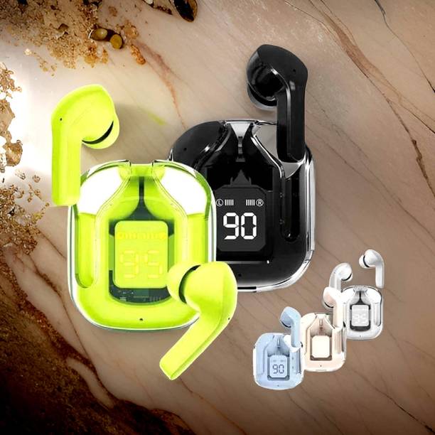 YAROH Max Buds (UltraPods) Wireless (Earbuds)Deep Bass with Enhanced Sound ClarityL107 Bluetooth