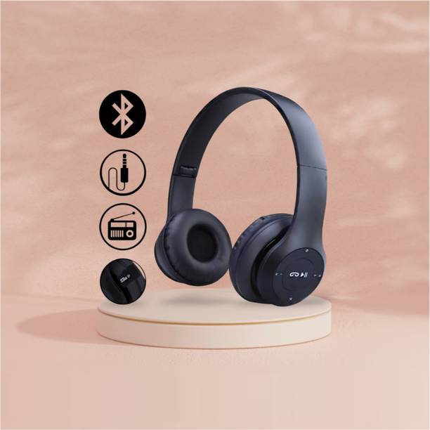 house of common Wireless Foldable Headphones with Velocity Bass Drive_5W Bluetooth & Wired