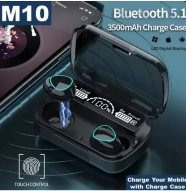 GENTLEMOB Latest Earbuds/Tws/xpods M10 Tws smart headphone with power bank 5.1v Bluetooth Smart Headphones
